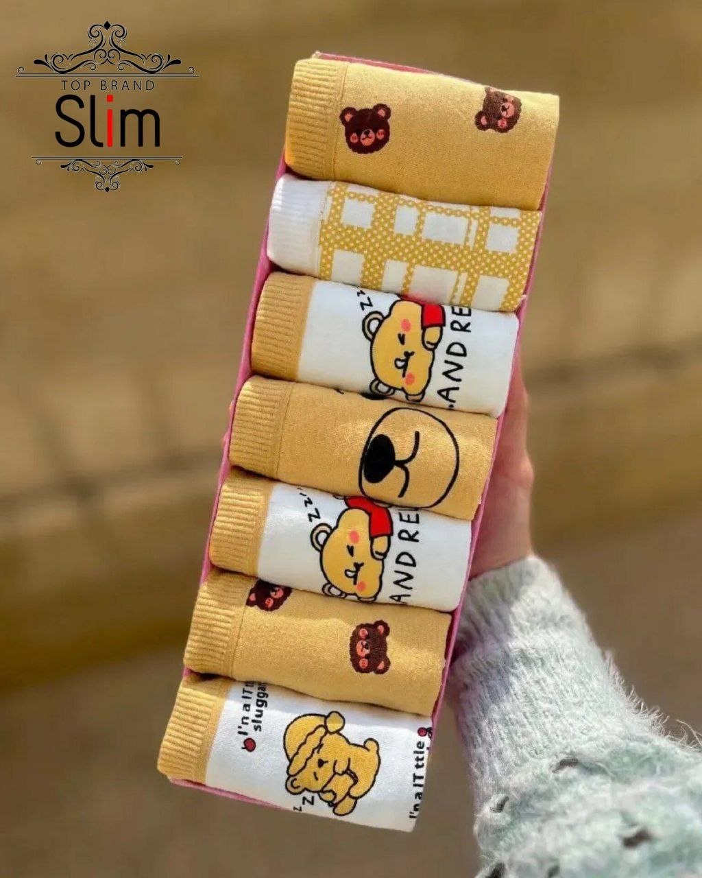 پک شورت زنانه نخ پنبه وارداتی مدل عروسکی ضد حساسیت با کش کمر نرم